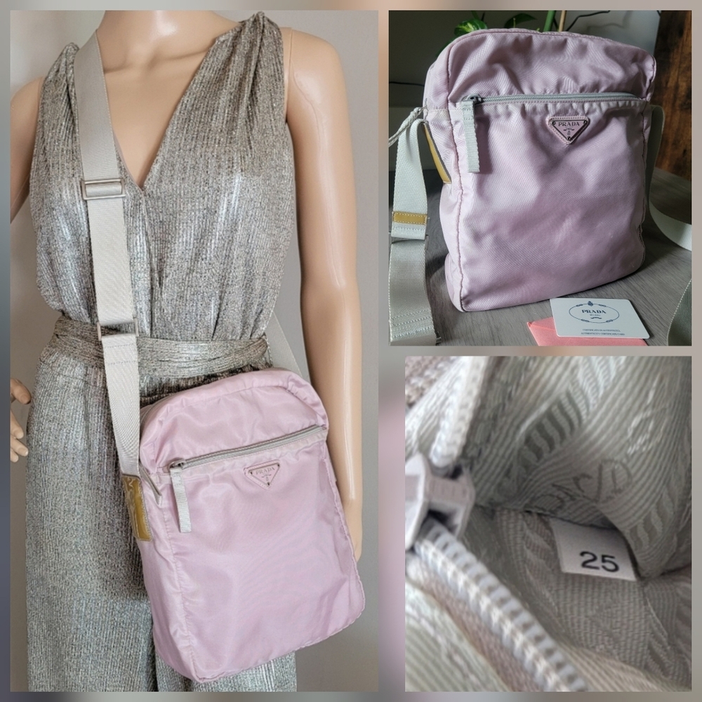 SALE🎉 Authentic Pink Prada crossbody Bag with Authencity Card - Picture 15 of 16